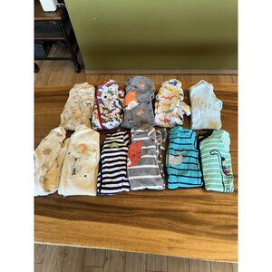 11 Piece Newborn (0-3 Months) Baby Boy/Girl Sleepers Lot